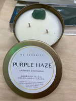 Load image into Gallery viewer, “Purple Haze”  Lavender and Patchouli 100% Soy Wax Candle 9oz - 255g
