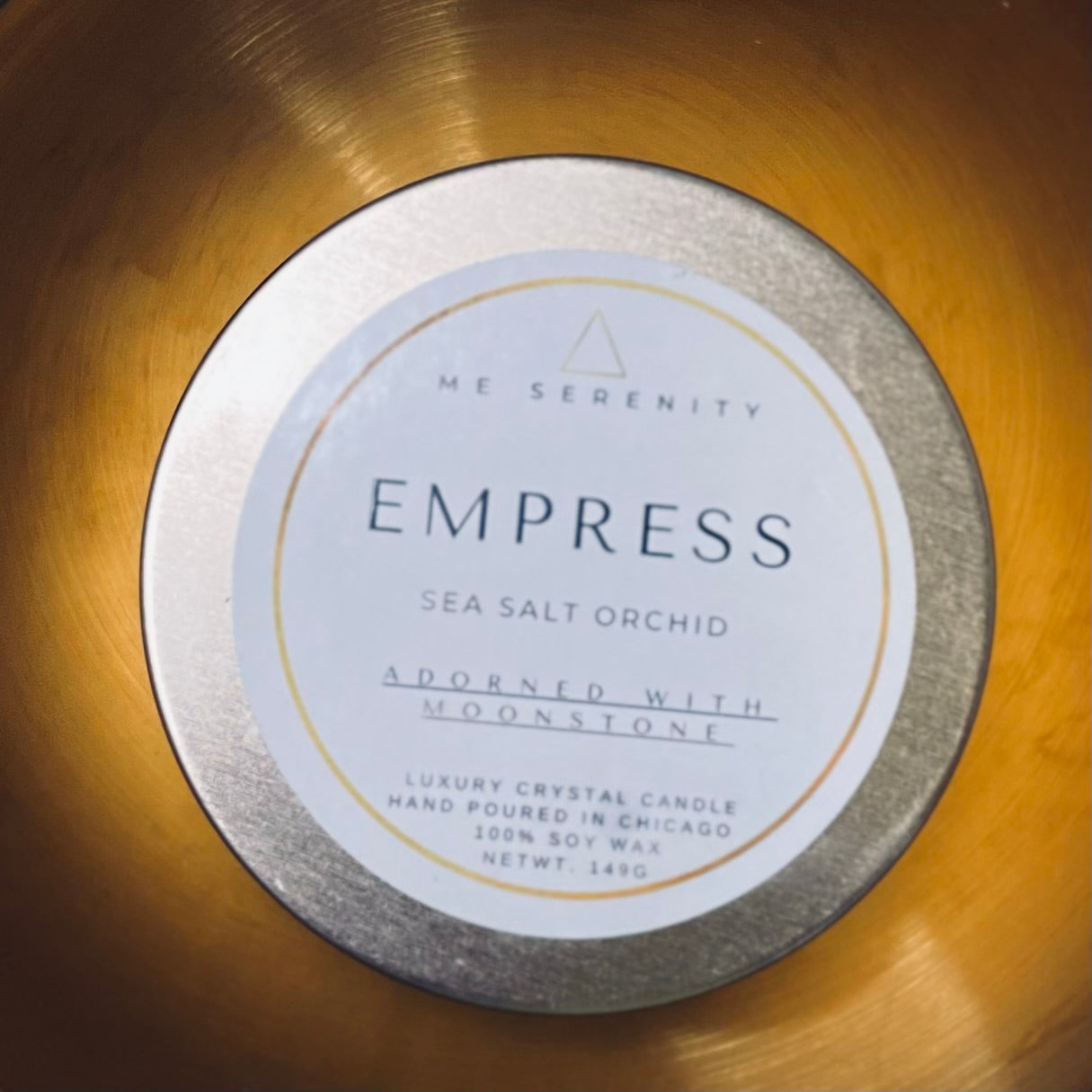 “Empress” Sea Salt Orchid 100% Soy Wax Candle 9oz - 255g