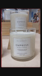 Load and play video in Gallery viewer, “Empress” Sea Salt Orchid 100% Soy Wax Candle 9oz - 255g
