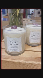 Load and play video in Gallery viewer, “Sweet Serenity” Watermint and Clementine 100% Soy Wax Candle 9oz - 255g
